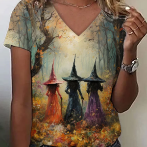 Halloween Witch Casual Sweatshirt, JustFashionNow T-Shirts, color:Brown|size:XXL