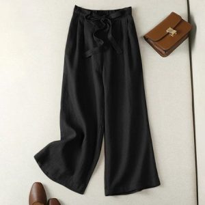 Casual Ethnic Long Pant, Pants, color:Black|size:5XL, catalog Noracora shop