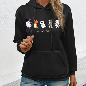 Casual Hoodie Animal Sweatshirt, Hoodies & Sweatshirts, color:Black|size:XL, catalog Noracora shop