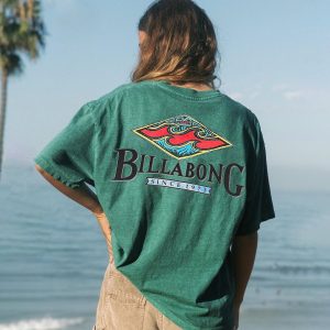Casual Vintage Printed Surf T-shirt, women tops,  COTOSEN