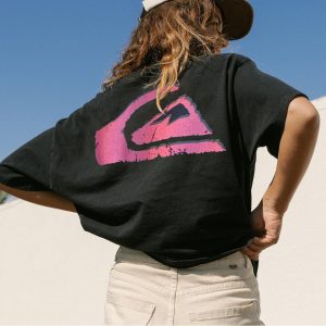 Ms. Vintage Holiday Quiksilver Surfing Printing T-shirt, women tops,  COTOSEN