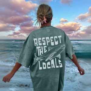 Women's Loose Retro Surf T-Shirt, women tops,  COTOSEN