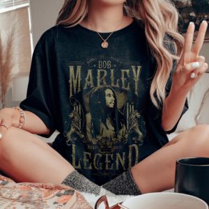 Unisex Bob Marley T-Shirt, women tops,  COTOSEN