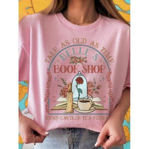Tale As Old As Time Belle's Book Shop Shirt, women tops,  COTOSEN