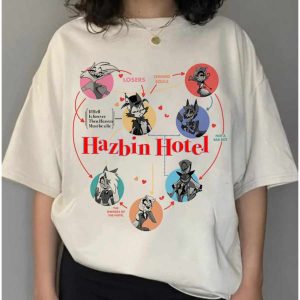 Hazbin Hotel Falsettos Shirt Alastor Vivziepop T-shirt, women tops,  COTOSEN