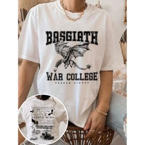 Basgiath War College 2 Sided Shirt, women tops,  COTOSEN