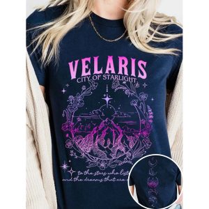 Velaris City Of Starlight Acotar Tshirt, women tops,  COTOSEN