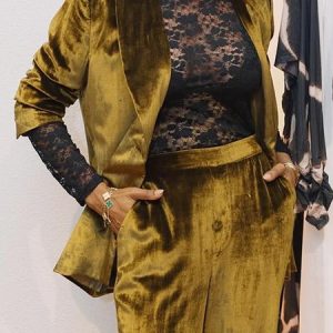 Loose Pocket Stitching Plain Urban Regular Sleeve Blazer, Blazers, color:As Picture|size:XXL, Stylewe