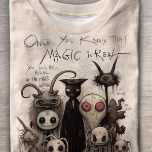 Casual Halloween Crew Neck Long Sleeve T-shirt, T-shirts, color:Light Khaki|size:XXL, catalog Noracora shop