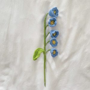 1 Pcs Knitted Flower Crochet Bouquet Home Decoration Table Decoration, Home&Garden, color:Blue|size:One-size, catalog Noracora shop