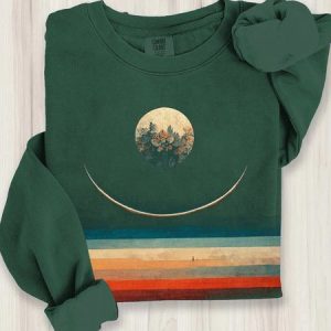 Casual Crew Neck Striped Sweatshirt, Hoodies & Sweatshirts, color:Green|size:XXL, catalog Noracora shop
