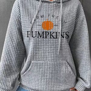 Casual Hoodie Text Letters Hoodie, Hoodies & Sweatshirts, color:Gray|size:3XL, catalog Noracora shop