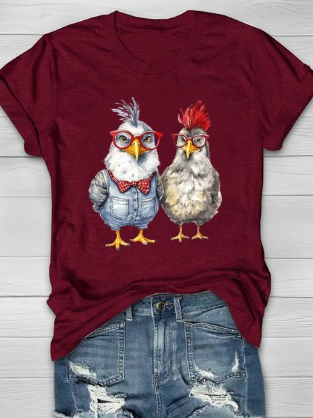 Cotton Casual Loose T-Shirt, T-shirts, Lilicloth.com