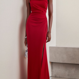 Women Plain Sleeveless Comfy Vacation Glitter Maxi Dress, Dresses, color:Red|size:XL, catalog Noracora shop