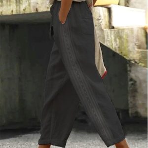 Casual Plain Long Pant, Pants, color:Deep Gray|size:3XL, catalog Noracora shop