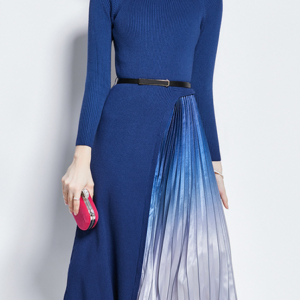 Women Plain Crew Neck Long Sleeve Comfy Casual Midi Dress, Maxi, color:Blue|size:XXL, catalog Noracora shop