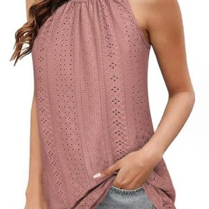 Casual Spaghetti Plain Tank Top, Tanks & Camis, color:Coral|size:XXL, catalog Noracora shop