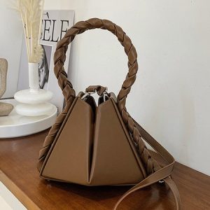Novelty Braided Handle Bag Crossbody Bag, Bags, color:Coffee|size:One-size, Stylewe