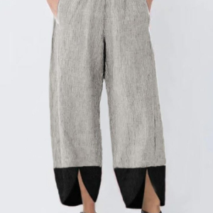 Casual Plain Ankle Pants Pant, Pants, color:Apricot|size:4XL, catalog Noracora shop