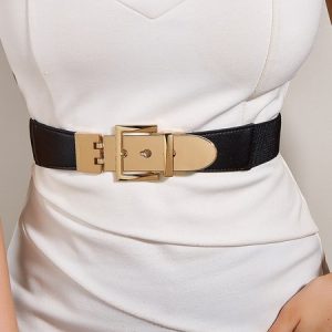 Stylish Pin-buckle Elastic Belt, Belts, color:Black|size:One-size, Stylewe