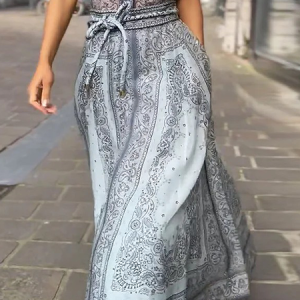 Urban Loose Maxi Skirt, Skirts, color:Blue|size:XXL, Stylewe
