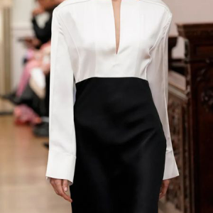 Urban Regular Notched Sleeve Long Sleeve Blouse, Blouses and Shirts, color:White|size:XXL, Stylewe