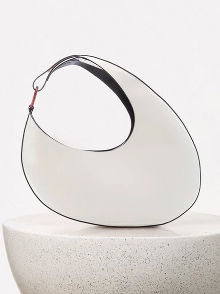 Novelty Minimalist Large Capacity Underarm Bag With Random Color Ring, Bags, color:White|size:One-size, Stylewe
