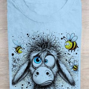 Loose Casual Cotton T-Shirt, T-shirts, Lilicloth.com