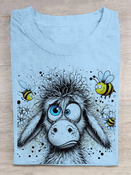 Loose Casual Cotton T-Shirt, T-shirts, Lilicloth.com