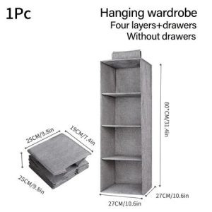 Clothing & Closet Storage, Home&Garden, color:Gray|size:25*19*25cm(9.8''*7.4''*9.8''), catalog Noracora shop