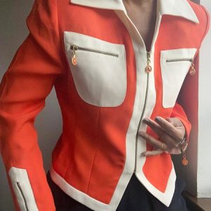 Urban Pocket Stitching Shawl Collar Regular Sleeve Jacket, Jackets, color:As Picture|size:XXL, Stylewe