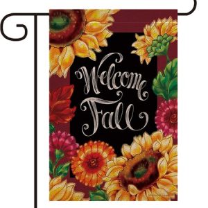 12 x 18 Double Sided Printed Sunflower Welcome Fall Garden Flag Yard Flag Holiday Outdoor Decor Flag, Home&Garden, color:12, catalog Noracora shop