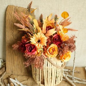 Fall Bouquet Artificial Flowers Wedding Home Decoration, Home&Garden, color:Orange|size:One-size, catalog Noracora shop