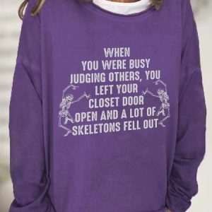 Busy Judging Others Casual Sweatshirt, Hoodies&Sweatshirts, Lilicloth.com