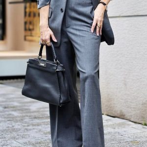 Urban Plain Pockets Fashion Wide leg Pants, Pants, color:Gray|size:XXL, Stylewe
