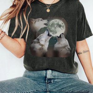 Three Wolves Vintage Distressed Shirt, T-shirts, Lilicloth.com