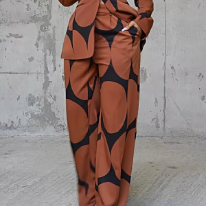 Urban Pocket Stitching Geometric Long Pants Straight pants, Pants, color:As Picture|size:XXL, Stylewe