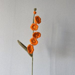 1 Pcs Knitted Flower Home Decoration Table Decoration Artificial Flowers, Home&Garden, color:Orange Red|size:One-size, catalog Noracora shop