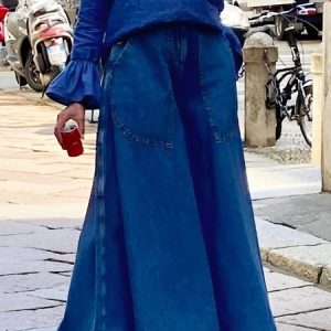 Loose Casual Pocket Stitching Denim Jeans, Jeans, color:Denim Blue|size:XXL, Stylewe