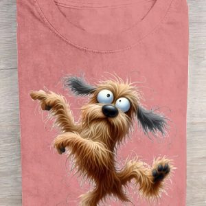 Loose Crew Neck Casual Cotton T-Shirt, T-shirts, Lilicloth.com