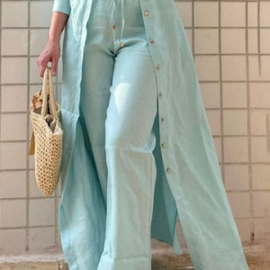 Loose Casual Plain Pants, Pants, color:As Picture|size:XXL, Stylewe