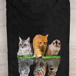 Casual Cat T-Shirt, T-shirts, Lilicloth.com