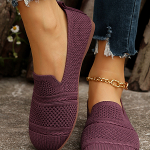 Women's Work Shoes Breathable Comfortable Soft-Sole Flat, Flats/Loafers, color:Purple|size:43, catalog Noracora shop