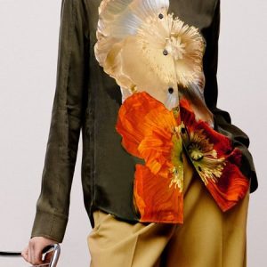 Floral Urban Regular Fit  Long Sleeve Shirt, Blouses and Shirts, color:As Picture|size:XXL, Stylewe