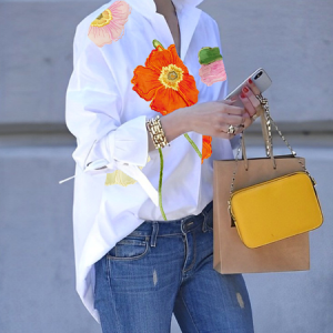 Plus Size Loose Urban Floral Printing Raglan Sleeves Shirt, Plus Tops, color:White|size:4X, Stylewe