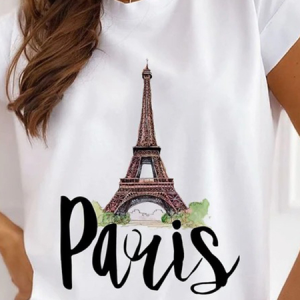 Casual Letter Pattern Crew Neck Short Sleeve T-shirt, T-shirts, color:Color1|size:3XL, catalog Noracora shop