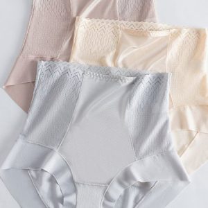 High waisted abdominal contraction Antibacterial Women's underwear, Lingeries, color:Light Blue|size:XL, catalog Noracora shop
