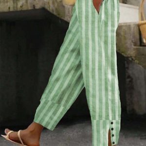 Casual Striped Loose Pants, Pants, Lilicloth.com