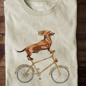 Casual Dog Crew Neck Long Sleeve T-shirt, T-shirts, color:Apricot|size:XXL, catalog Noracora shop
