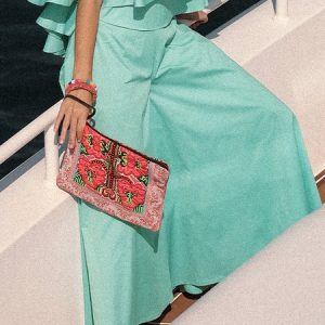 Loose Plain Vacation Wide leg Pants, Pants, color:Blue|size:XXL, Stylewe